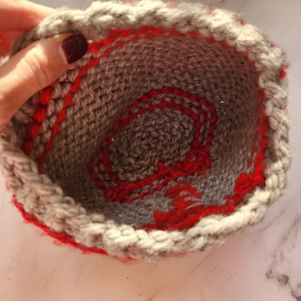 Ohio State University Buckeyes Hand Knit Football Beanie Winter Hat Baby 12M